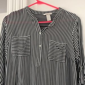 H&M Mama Maternity - Striped Button Down/Tunic